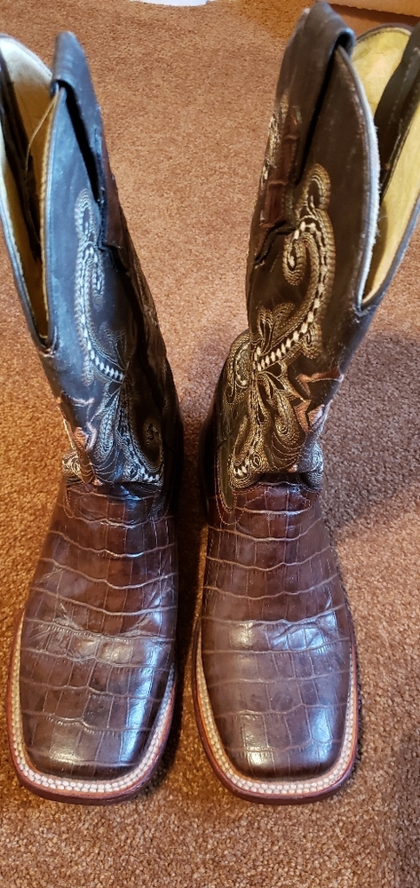 Ferrini Alligator Print Cowboy Boots